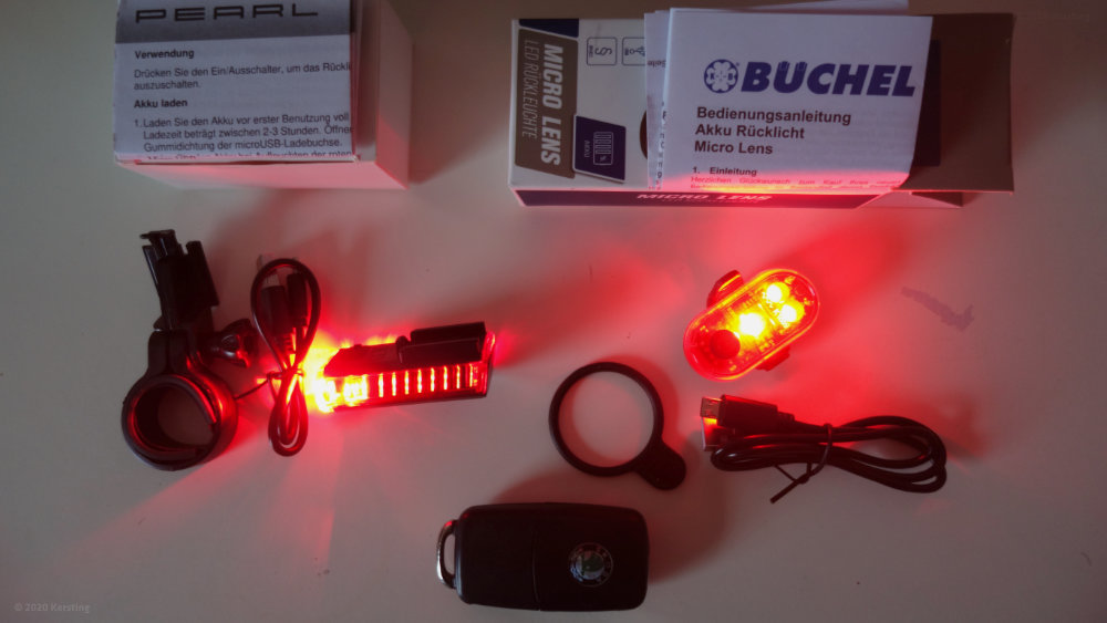 Fahrrad Rücklicht LED Fahrrad Rückseite Rücklicht Warnlampe Heckleuchte USB 